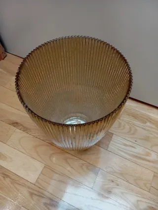 Jarrón Zara Home Cristal Dorado