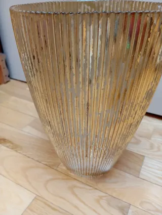 Jarrón Zara Home Cristal Dorado