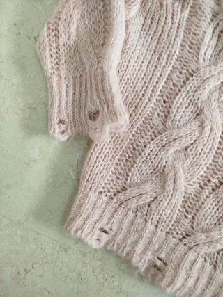 Maglioncino rosa modello scatola