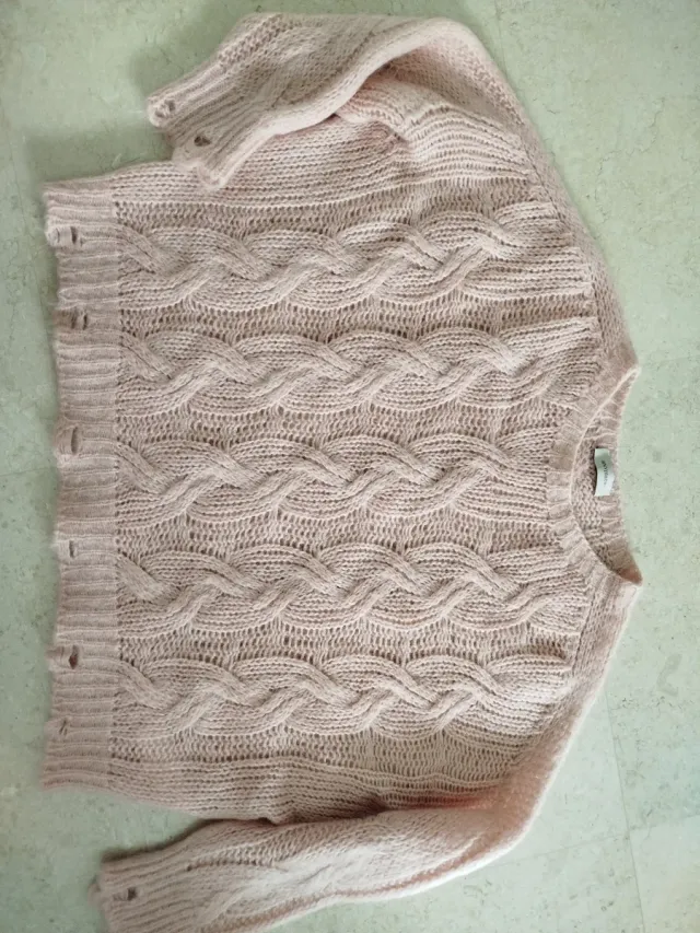 Maglioncino rosa modello scatola