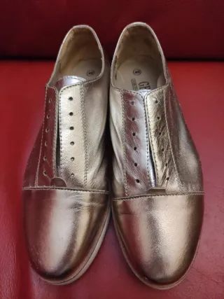 Zapatos Georges Rech Piel Plata.