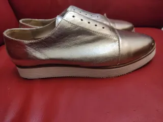 Zapatos Georges Rech Piel Plata.