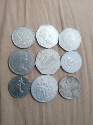 Colección de monedas antiguas