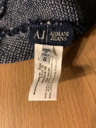 Gorro Armani Azul y Gris