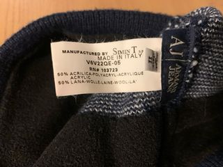 Gorro Armani Azul y Gris