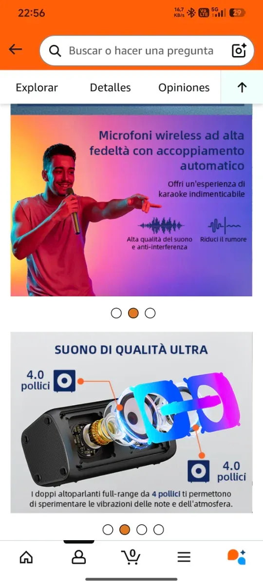 Altavoz Karaoke Gesnada Bluetooth Precintado