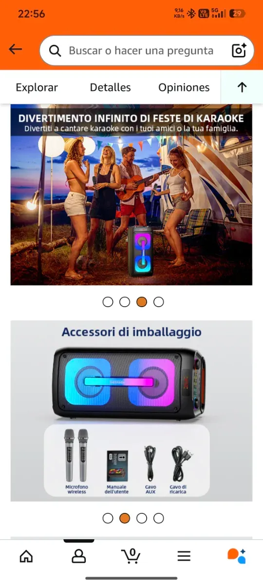 Altavoz Karaoke Gesnada Bluetooth Precintado