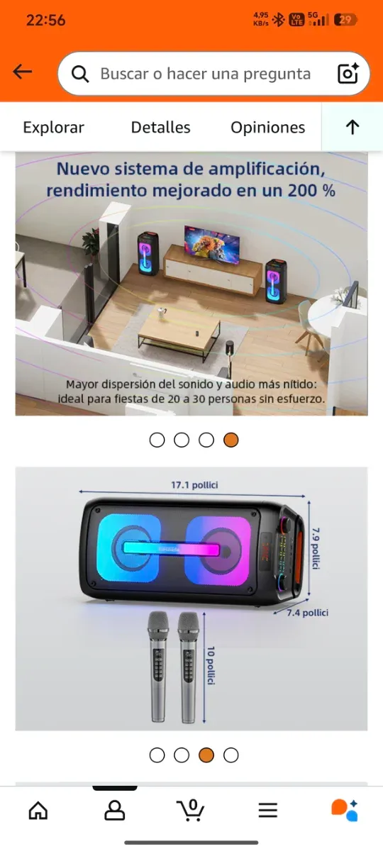 Altavoz Karaoke Gesnada Bluetooth Precintado