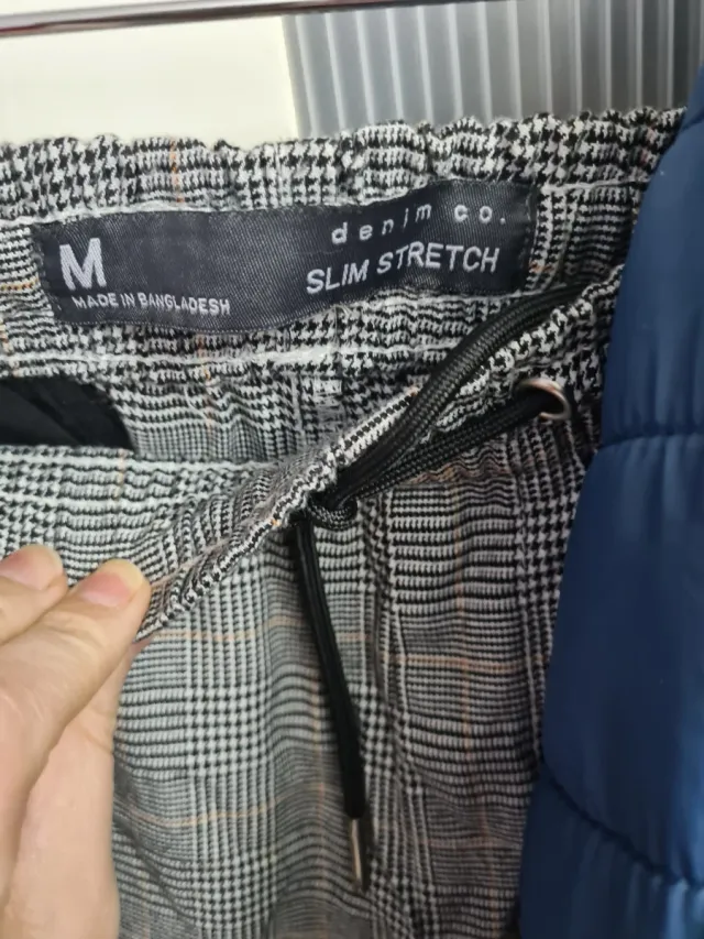 Jaqueta Azul Inextenso Tamanho L + Calça Cinza M