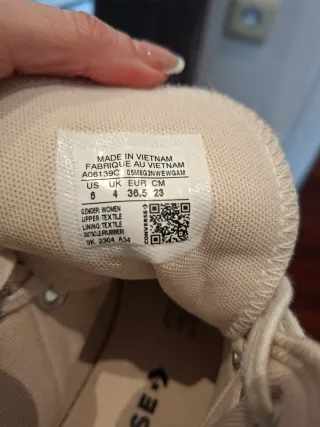 Converse Beige Talla 36.5