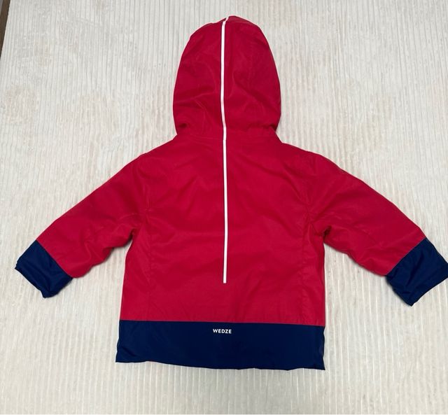 Chaqueta impermeable de nieve infantil Wedze roja