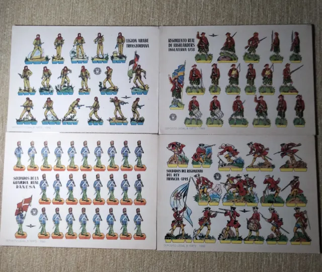 16 ANTICHE SCHEDE TAGLIABILE DEGLI ANNI '60