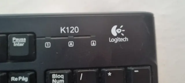 Teclado Logitech K120 Preto USB