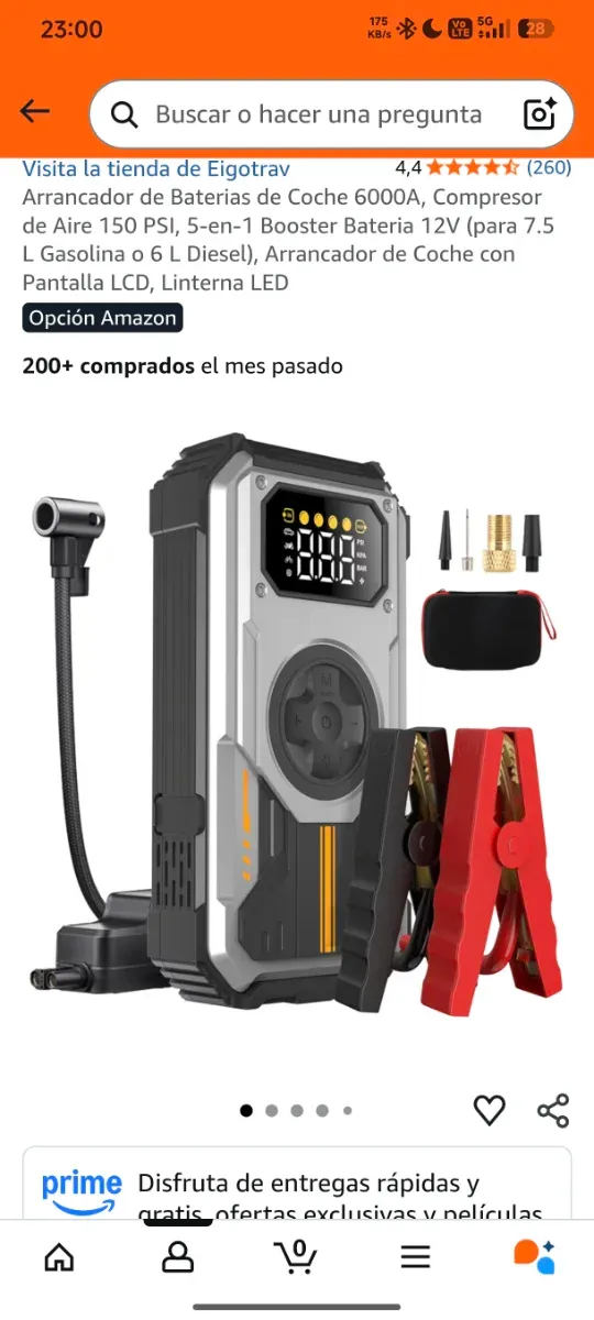 Avviatore auto e compressore nuovo