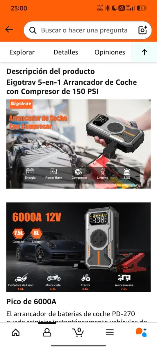 Avviatore auto e compressore nuovo