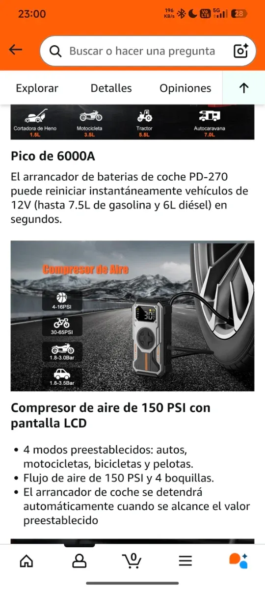 Avviatore auto e compressore nuovo