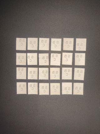 24 Francobolli Perfin Inglesi Re Giorgio