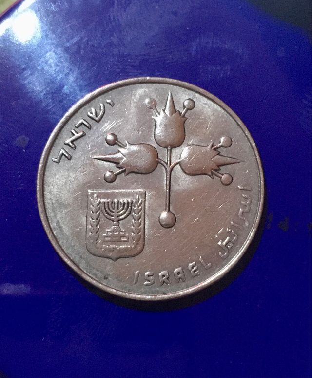 Moneda Israel 1973 Lira