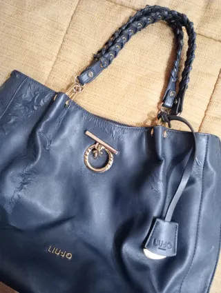 Borsa Liu Jo blu e oro