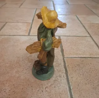 Statuette in terracotta dipinte a mano alte 20 cm