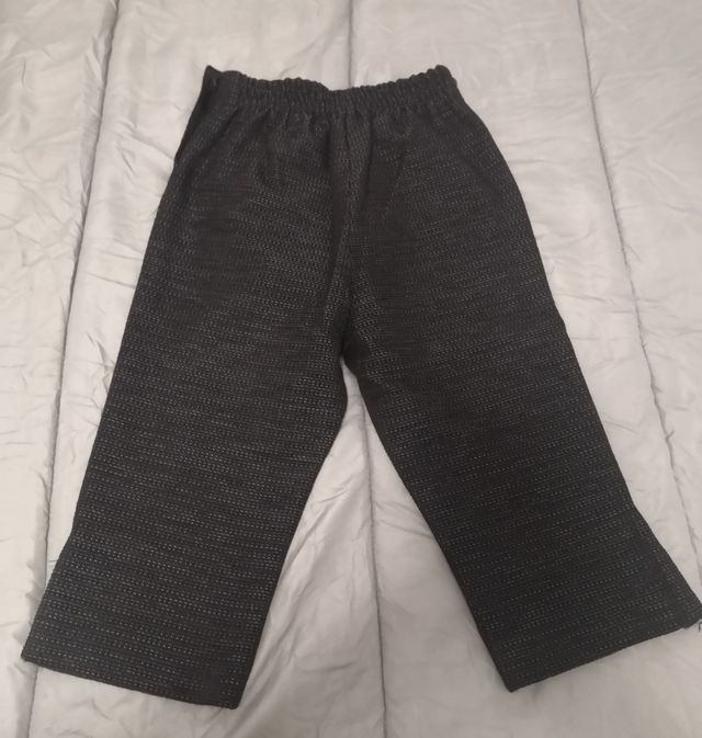 Pantalón Torrentí niño, negro/plata