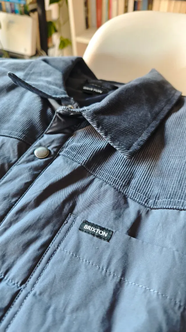 Chaqueta Brixton acolchada azul grisáceo