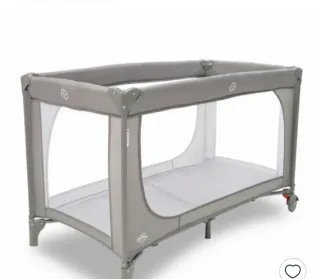 Cuna de viaje plegable gris