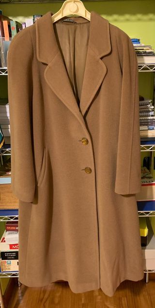 Cappotto vintage da donna in pura lana