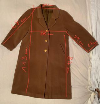 Cappotto vintage da donna in pura lana