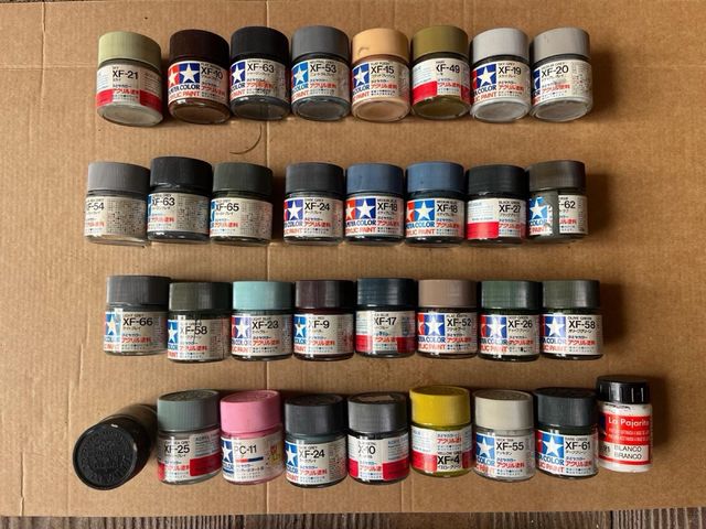 Lote Pinturas Tamiya XF