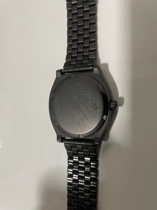 Reloj Nixon Negro y Plateado