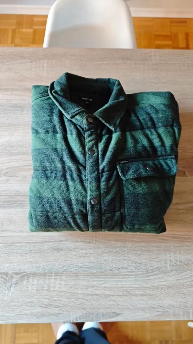 Chaqueta acolchada Brixton verde XL