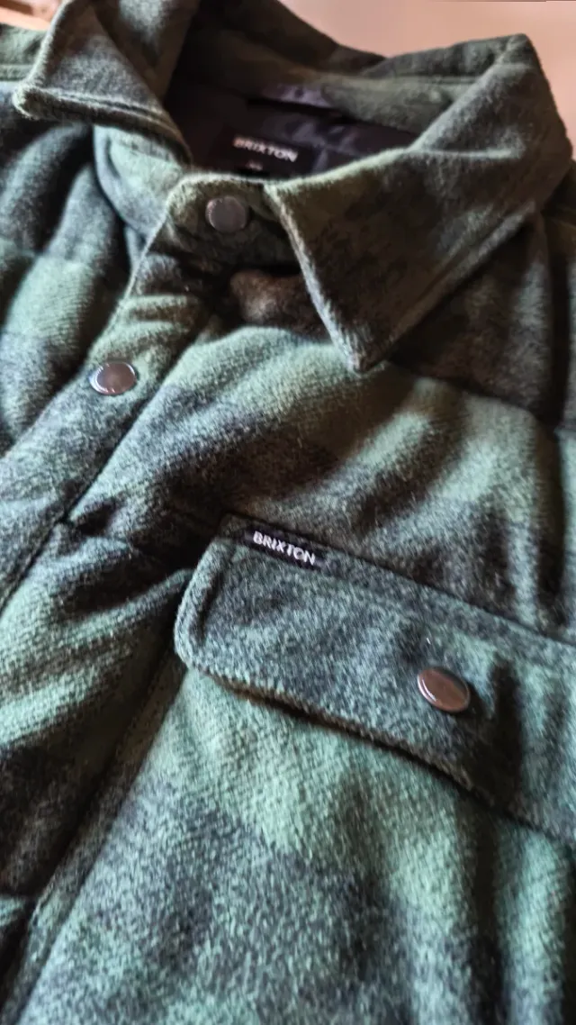 Chaqueta acolchada Brixton verde XL