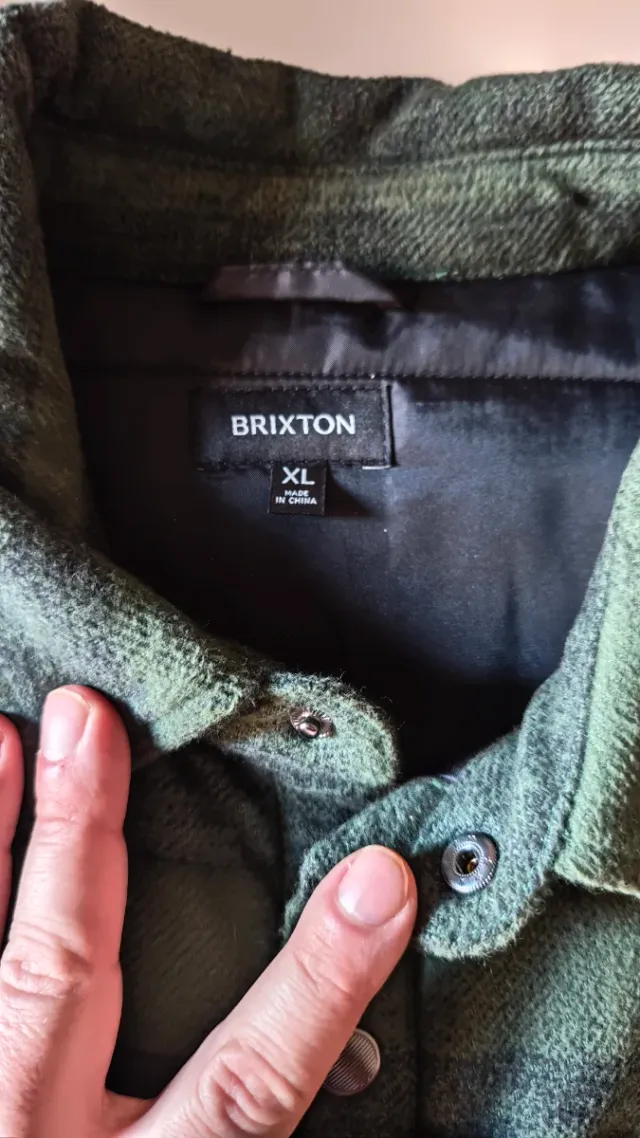 Chaqueta acolchada Brixton verde XL