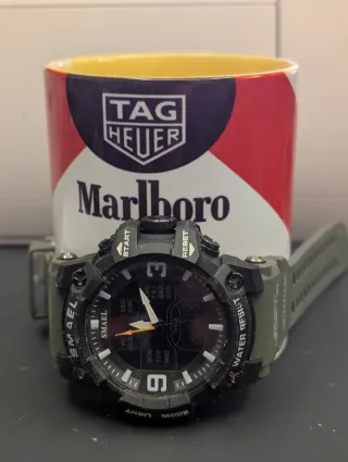 Reloj Smael Negro y Verde