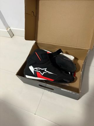 Botas Alpinestars Negras y Rojas N^43