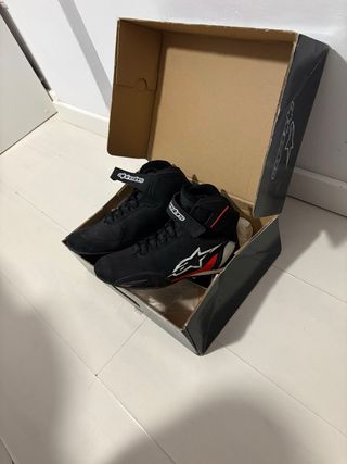 Botas Alpinestars Negras y Rojas N^43