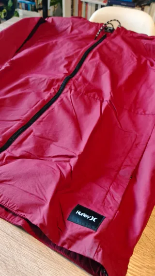 Chaqueta Cortavientos Bomber Hurley Burdeos XL