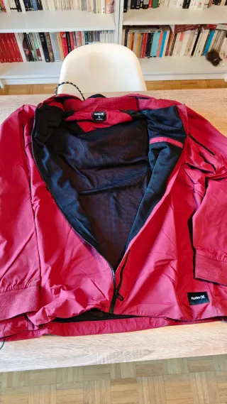 Chaqueta Cortavientos Bomber Hurley Burdeos XL