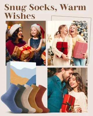 Pack 5 Calcetines Térmicos Mujer Algodón