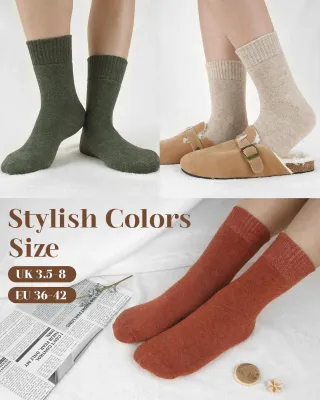 Pack 5 Calcetines Térmicos Mujer Algodón