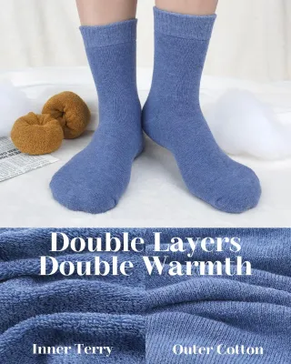 Pack 5 Calcetines Térmicos Mujer Algodón