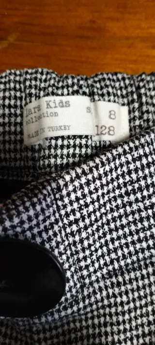 Calças menina 8 anos xadrez