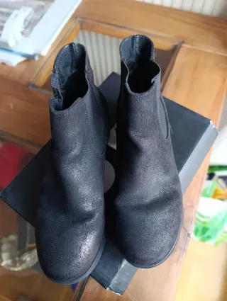 Botines Coolway Negro/Plata