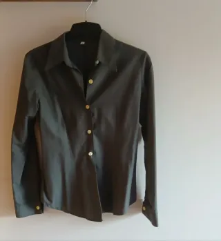 Camisa mujer vintage gris