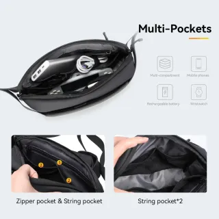 Bolso bandolera gris