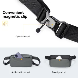 Bolso bandolera gris