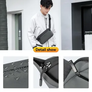 Bolso bandolera gris