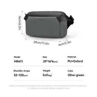 Bolso bandolera gris