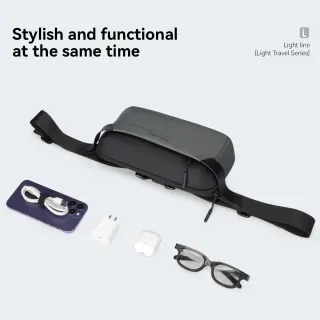 Bolso bandolera gris